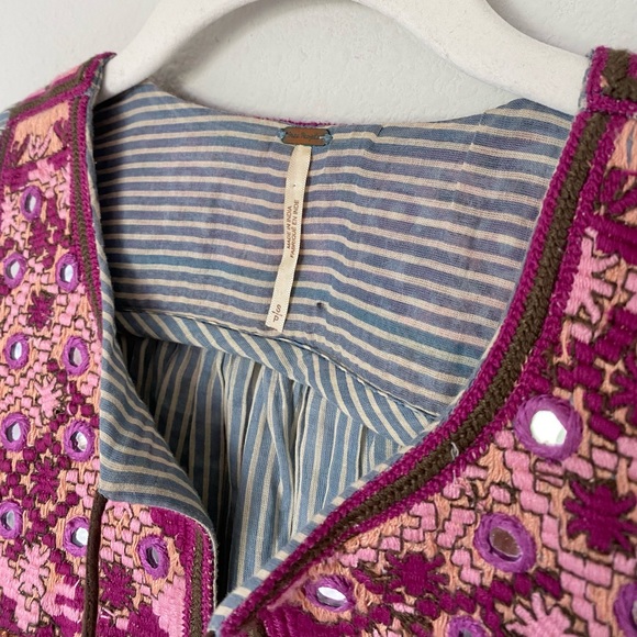Free People Tangier Embroidered Stripe Tunic - Picture 8 of 11